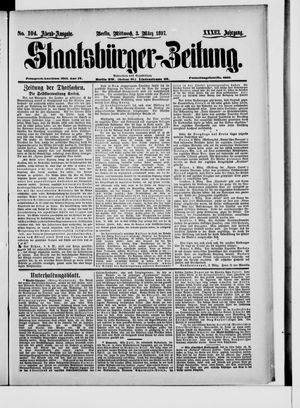 Staatsbürger-Zeitung vom 03.03.1897
