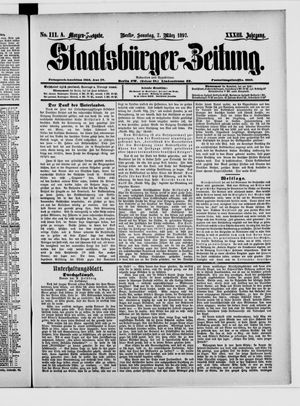 Staatsbürger-Zeitung vom 07.03.1897