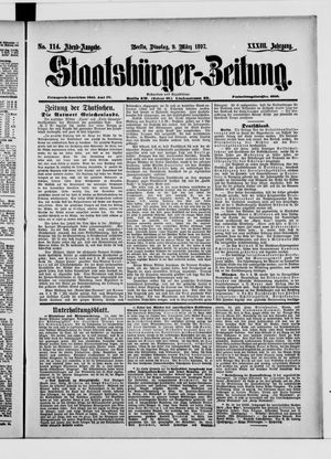 Staatsbürger-Zeitung on Mar 9, 1897