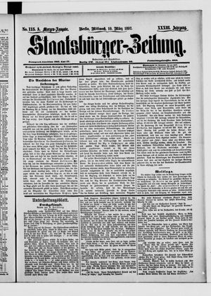 Staatsbürger-Zeitung on Mar 10, 1897