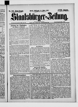 Staatsbürger-Zeitung on Mar 10, 1897