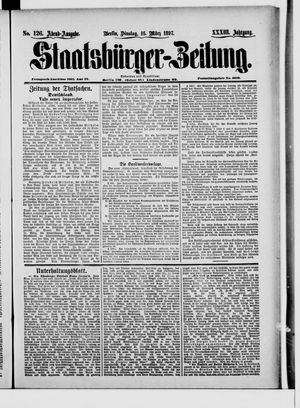 Staatsbürger-Zeitung vom 16.03.1897
