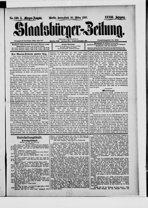 Staatsbürger-Zeitung on Mar 20, 1897