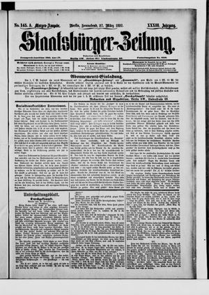 Staatsbürger-Zeitung vom 27.03.1897