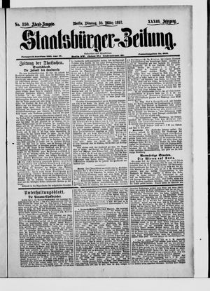 Staatsbürger-Zeitung on Mar 30, 1897