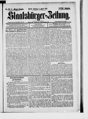 Staatsbürger-Zeitung on Apr 6, 1897