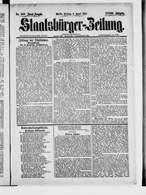 Staatsbürger-Zeitung vom 09.04.1897