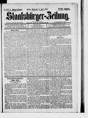 Staatsbürger-Zeitung vom 14.04.1897
