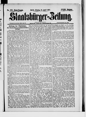 Staatsbürger-Zeitung on Apr 20, 1897
