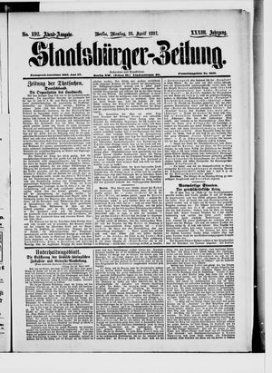 Staatsbürger-Zeitung vom 26.04.1897