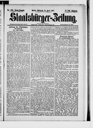 Staatsbürger-Zeitung vom 28.04.1897