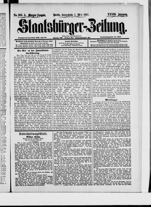 Staatsbürger-Zeitung on May 1, 1897