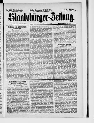 Staatsbürger-Zeitung vom 06.05.1897