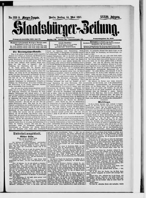 Staatsbürger-Zeitung vom 14.05.1897