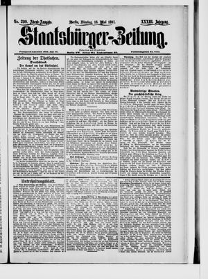 Staatsbürger-Zeitung vom 18.05.1897