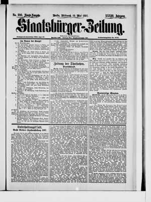 Staatsbürger-Zeitung on May 19, 1897