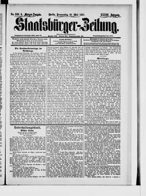 Staatsbürger-Zeitung vom 20.05.1897