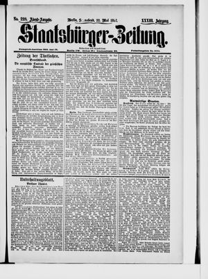 Staatsbürger-Zeitung vom 22.05.1897