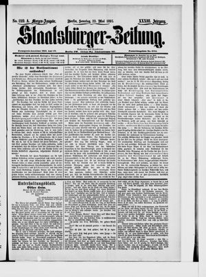 Staatsbürger-Zeitung vom 23.05.1897