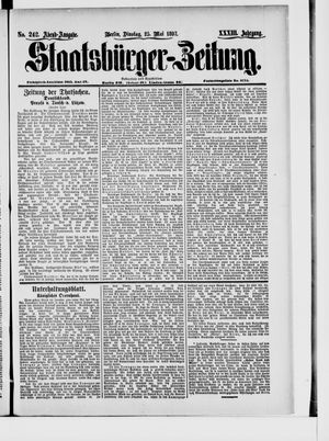 Staatsbürger-Zeitung vom 25.05.1897