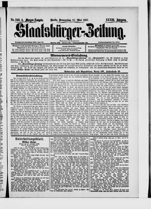 Staatsbürger-Zeitung vom 27.05.1897