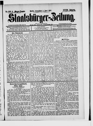 Staatsbürger-Zeitung vom 05.06.1897
