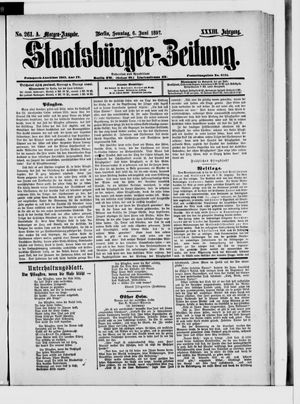 Staatsbürger-Zeitung vom 06.06.1897