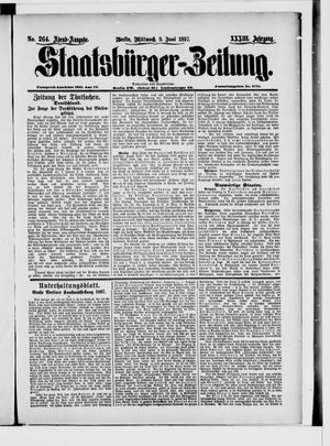 Staatsbürger-Zeitung vom 09.06.1897