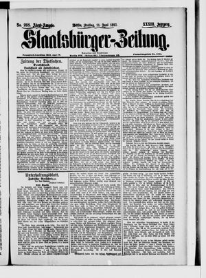 Staatsbürger-Zeitung vom 11.06.1897