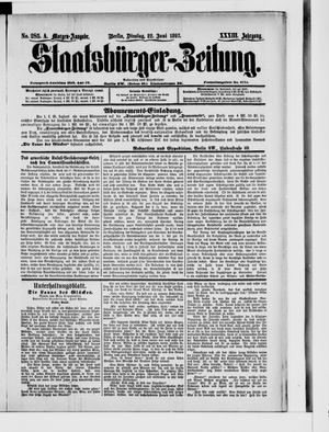 Staatsbürger-Zeitung vom 22.06.1897