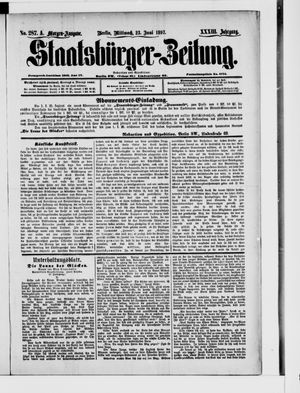 Staatsbürger-Zeitung vom 23.06.1897