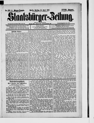 Staatsbürger-Zeitung vom 25.06.1897