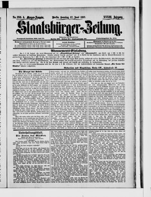 Staatsbürger-Zeitung vom 27.06.1897