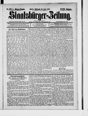 Staatsbürger-Zeitung vom 30.06.1897