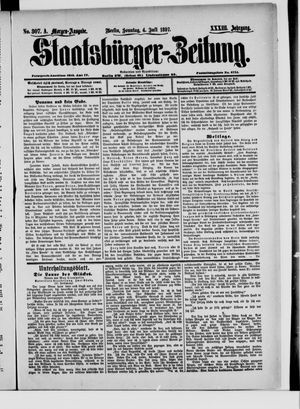 Staatsbürger-Zeitung vom 04.07.1897