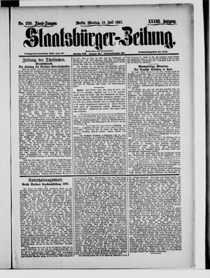 Staatsbürger-Zeitung vom 12.07.1897