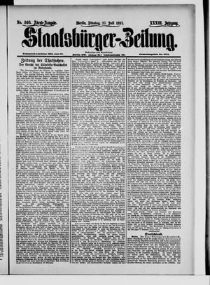 Staatsbürger-Zeitung vom 27.07.1897
