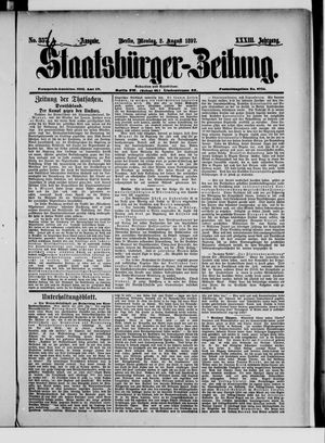 Staatsbürger-Zeitung vom 02.08.1897
