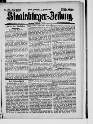 Staatsbürger-Zeitung vom 05.08.1897