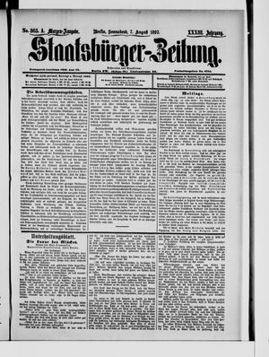 Staatsbürger-Zeitung vom 07.08.1897