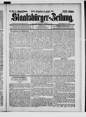 Staatsbürger-Zeitung on Aug 12, 1897