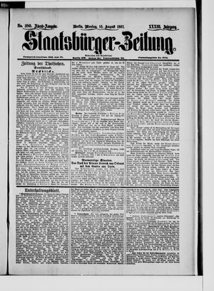 Staatsbürger-Zeitung vom 16.08.1897