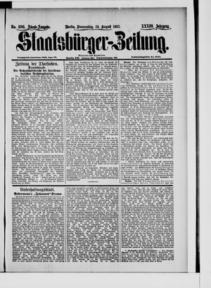 Staatsbürger-Zeitung vom 19.08.1897