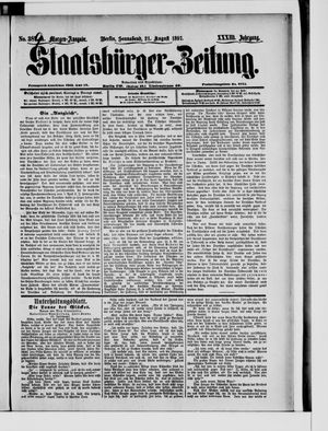 Staatsbürger-Zeitung vom 21.08.1897