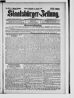 Staatsbürger-Zeitung vom 25.08.1897