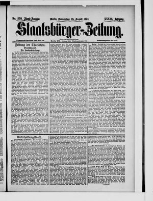 Staatsbürger-Zeitung vom 26.08.1897