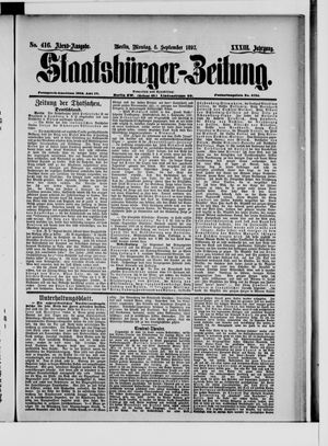 Staatsbürger-Zeitung vom 06.09.1897