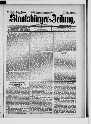 Staatsbürger-Zeitung vom 07.09.1897