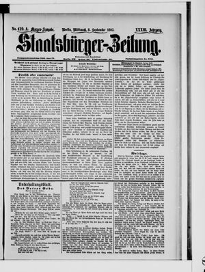 Staatsbürger-Zeitung vom 08.09.1897