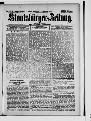 Staatsbürger-Zeitung vom 11.09.1897